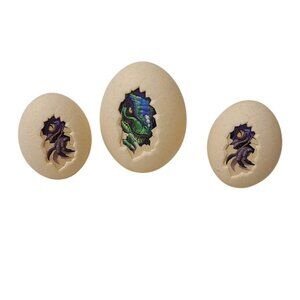 Zuru X-Shot Foam Dart Targets Dinosaur Hatching Egg Themed Figurine Set Of 3